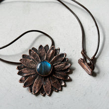 Load image into Gallery viewer, Labradorite Moonflower Necklace #2 - Ready to Ship