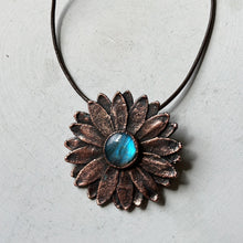 Load image into Gallery viewer, Labradorite Moonflower Necklace #2 - Ready to Ship