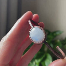 Load and play video in Gallery viewer, Rainbow Moonstone Cuff Bracelet - Ready to Ship
