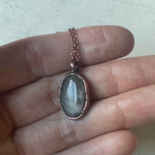 Load and play video in Gallery viewer, Silver Sheen Obsidian Necklace #1
