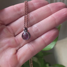Load and play video in Gallery viewer, Amethyst Mini Moon Necklace #1 - Ready to Ship
