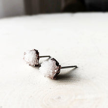 Load image into Gallery viewer, Clear Quartz Druzy Earrings - Made to Order