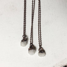 Load image into Gallery viewer, Clear Quartz Druzy Necklace - Made to Order