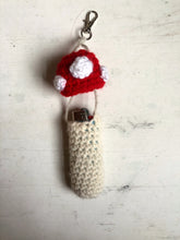 Load image into Gallery viewer, Crochet Mushroom Lighter/Chapstick Holder - Made to Order by Chez Crochet