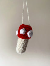 Load image into Gallery viewer, Crochet Mushroom Lighter/Chapstick Holder - Made to Order by Chez Crochet