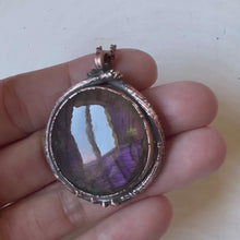 Load and play video in Gallery viewer, Round Purple Labradorite Necklace - Ready to Ship
