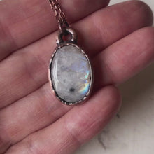 Load and play video in Gallery viewer, Rainbow Moonstone Necklace #3 - Ready to Ship
