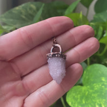 Load and play video in Gallery viewer, Amethyst Spirit Quartz Point Necklace #1 - Ready to Ship
