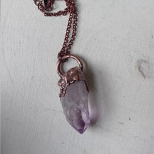 Load and play video in Gallery viewer, Vera Cruz Amethyst Point Necklace #4 - Ready to Ship
