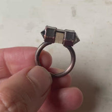 Load and play video in Gallery viewer, Double Terminated Smoky Quartz Ring (Size 6.75) - Ready to Ship
