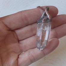 Load and play video in Gallery viewer, Clear Quartz Point Necklace - Ready to Ship
