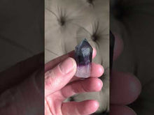 Load and play video in Gallery viewer, Fluorite Polished Point Necklace #1 - Equinox 2020