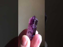 Load and play video in Gallery viewer, Fluorite Polished Point Necklace #4 - Equinox 2020