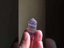 Load and play video in Gallery viewer, Fluorite Polished Point Necklace #5 - Equinox 2020