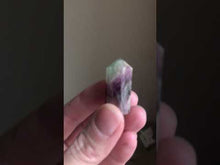 Load and play video in Gallery viewer, Fluorite Polished Point Necklace #15 - Equinox 2020