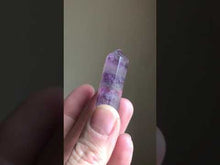 Load and play video in Gallery viewer, Fluorite Polished Point Necklace #14 - Equinox 2020