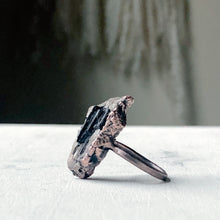Load image into Gallery viewer, Black Tourmaline Statement Ring #5 (Size 6.5)
