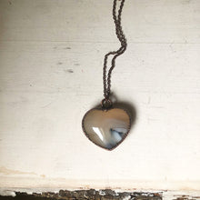 Load image into Gallery viewer, Botswana Agate Heart Necklace #3