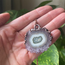Load image into Gallery viewer, Amethyst Stalactite Slice Necklace #4 - Ready to Ship