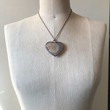 Load image into Gallery viewer, Agate Druzy “Broken Open” Heart Necklace #1 - Ready to Ship