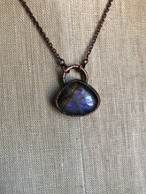 Load image into Gallery viewer, Purple Labradorite Teardrop Necklace #1 - Ready to Ship