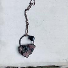 Load image into Gallery viewer, Pink & Grey Amethyst Necklace with Grey Moonstone