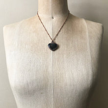 Load image into Gallery viewer, Moss Agate Heart Necklace #4 - Ready to Ship