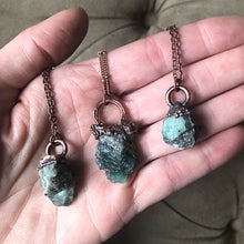 Load image into Gallery viewer, Raw Emerald Necklace - Made to Order