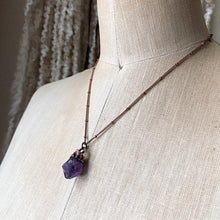 Load image into Gallery viewer, Raw Amethyst Point Necklace #2