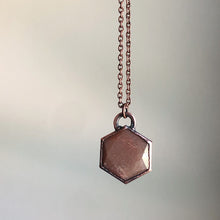 Load image into Gallery viewer, Sunstone Hexagon Necklace #2 - Ready to Ship