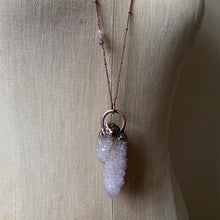 Load image into Gallery viewer, Amethyst Spirit Quartz Necklace with Purple Agate Accent Chain #3 - Ready to Ship