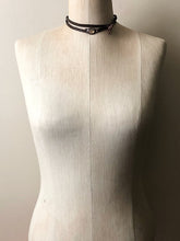 Load image into Gallery viewer, Labradorite and Leather Wrap Bracelet/Choker #3 (5/17 Update)