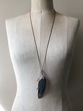 Load image into Gallery viewer, Electroformed Macaw Feather Necklace (Style 3) - Moksha Collection