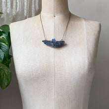 Load image into Gallery viewer, Black Kyanite & Opal Necklace #1 - Ready to Ship