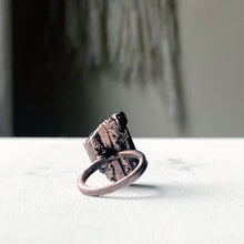 Load image into Gallery viewer, Black Tourmaline Statement Ring #1 (Size 6.75)