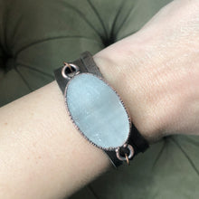 Load image into Gallery viewer, Selenite Wrap Bracelet/Choker #1 - Ready to Ship