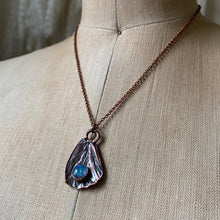 Load image into Gallery viewer, Electroformed Butterfly Wing & Rainbow Moonstone Necklace #1 - Ready to Ship