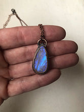 Load image into Gallery viewer, Rainbow Moonstone Necklace Teardrop #2 - Ready to Ship