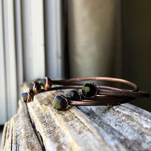 Load image into Gallery viewer, Raw Garnet Chakra Cuff Bracelet - Made to Order