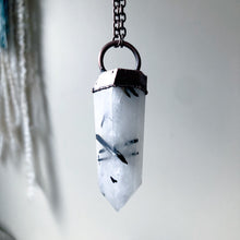 Load image into Gallery viewer, Tourmilinated Quartz Point Necklace #2