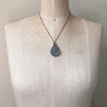Load image into Gallery viewer, Chalcedony Teardrop Necklace #3 - Ready to Ship