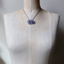 Load image into Gallery viewer, Amethyst Stalactite Slice Necklace #3- Sterling Silver