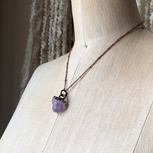 Load image into Gallery viewer, Raw Tibetan Amethyst Mini Cluster Necklace #2