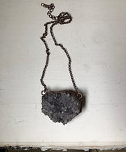 Load image into Gallery viewer, Raw Natural Amethyst Druzy Necklace