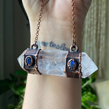 Load image into Gallery viewer, Double Terminated Clear Quartz & Blue Labradorite Necklace