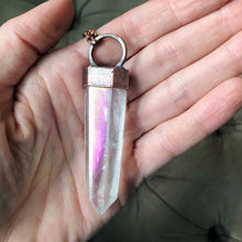 Load image into Gallery viewer, Angel Aura Quartz Polished Point Necklace #2 - Ready to Ship