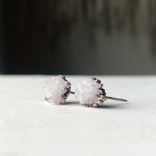 Load image into Gallery viewer, Clear Quartz Druzy Earrings #5 - Ready to Ship
