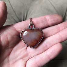 Load image into Gallery viewer, Carnelian Heart Necklace #3