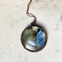 Load image into Gallery viewer, Labradorite Moon Necklace - Ready to Ship