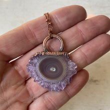 Load image into Gallery viewer, Amethyst Stalactite Slice Necklace #1 - Ready to Ship